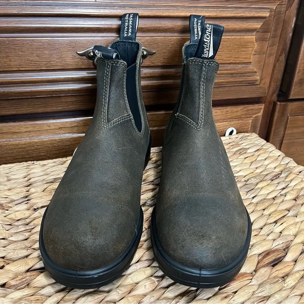 Blundstone Boots #1615 Waxed Suede US M 9/W 11 - Picture 4 of 9